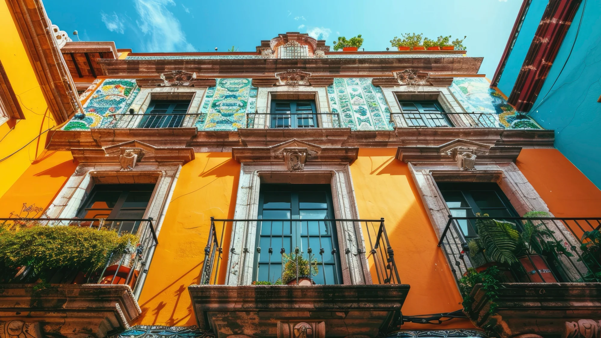 colourful-traditional-mexican-house-with-aluminum-windows
