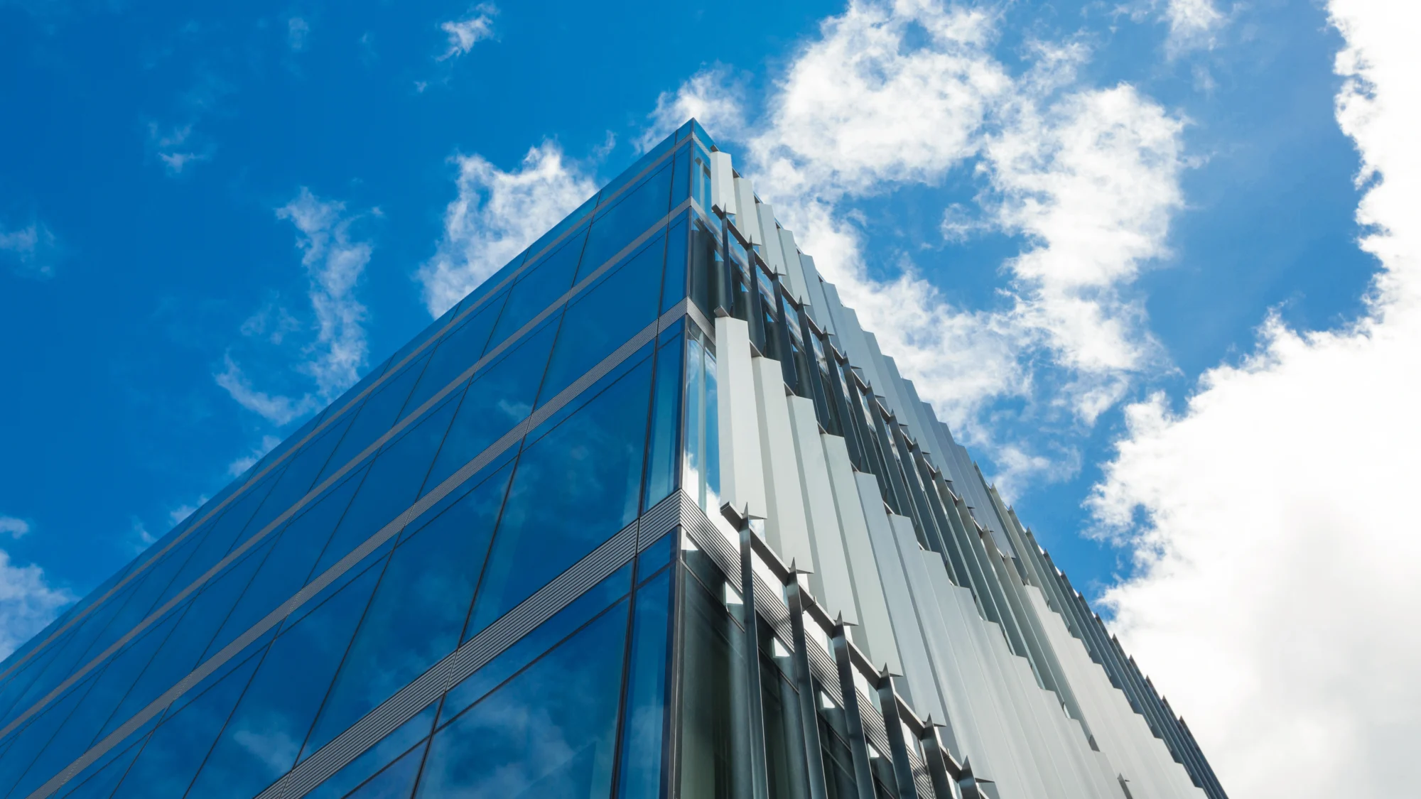 low-angle-view-office-curtain-wall-building