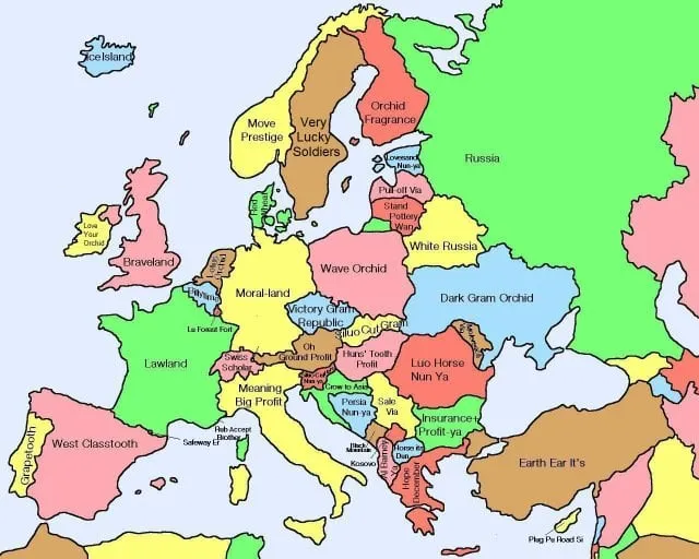 Europe map